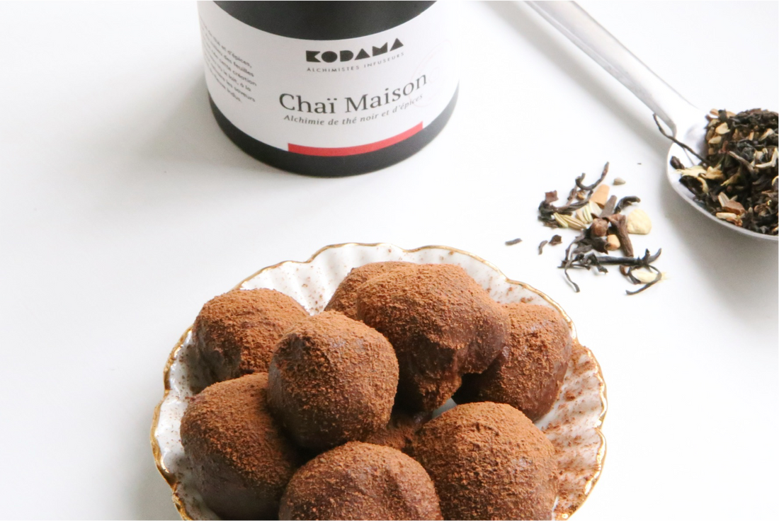 Recette : Truffes au thé chaï et au chocolat