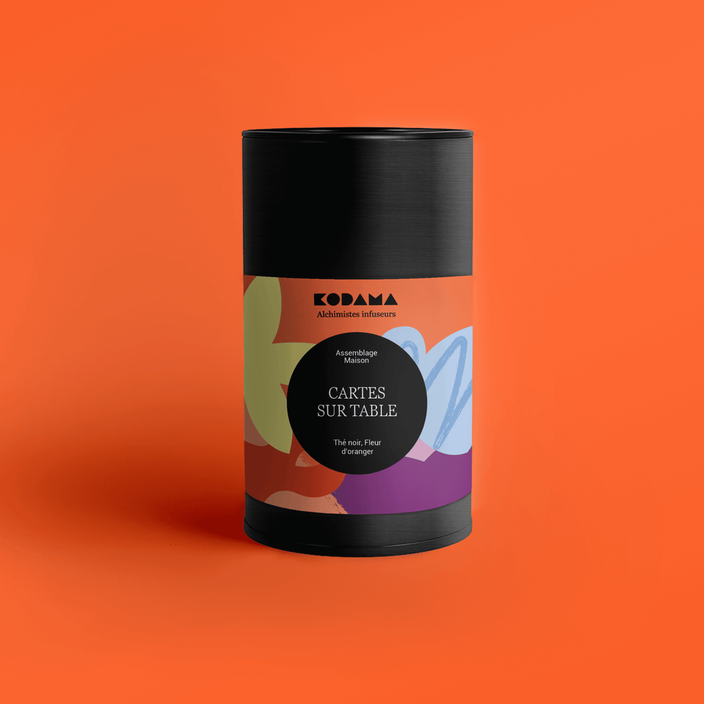 Thé noir Pétales de fleur d'oranger – Cartes sur Table – Kodama Paris