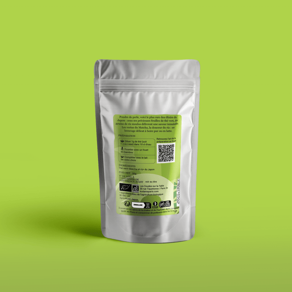 Thé vert bio Poudre thé vert bio et riz grillé – Genmaïcha Matcha Bio – Kodama Paris