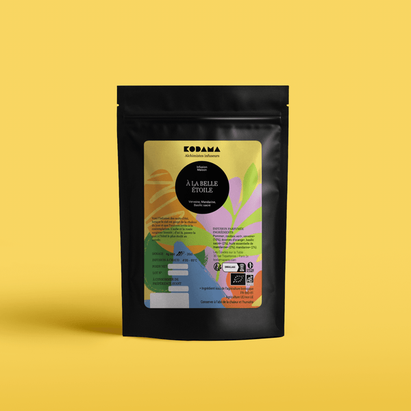 À La Belle Étoile – Infusion – Verveine, Mandarine, Basilic sacré – Kodama Paris - Pochette 