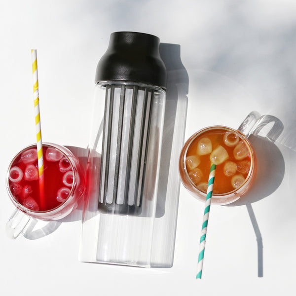 Carafe Cold Brew infusion à froid KINTO – Accessoire à thé – Kodama Paris 2 tasses avec thé glacé