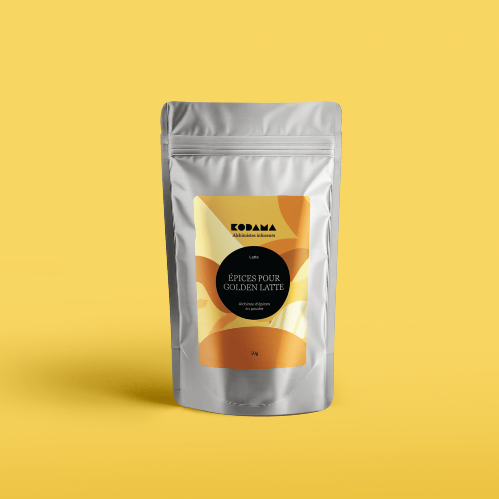 Épices Alchimiques Bio pour Golden Latte – Infusion – Poudre d'épices – Kodama Paris - Pochette
