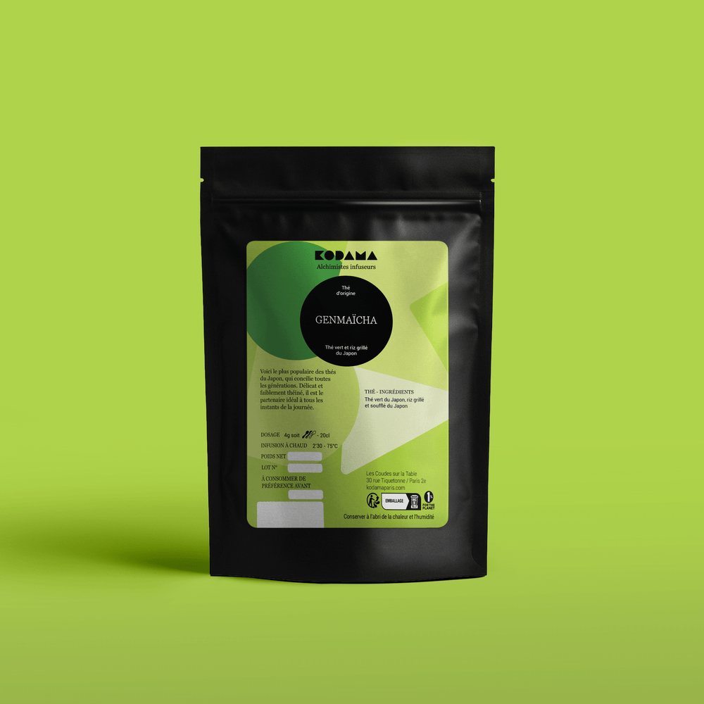 Genmaïcha – Thé vert au riz grillé et soufflé – Kodama Paris - Pochette