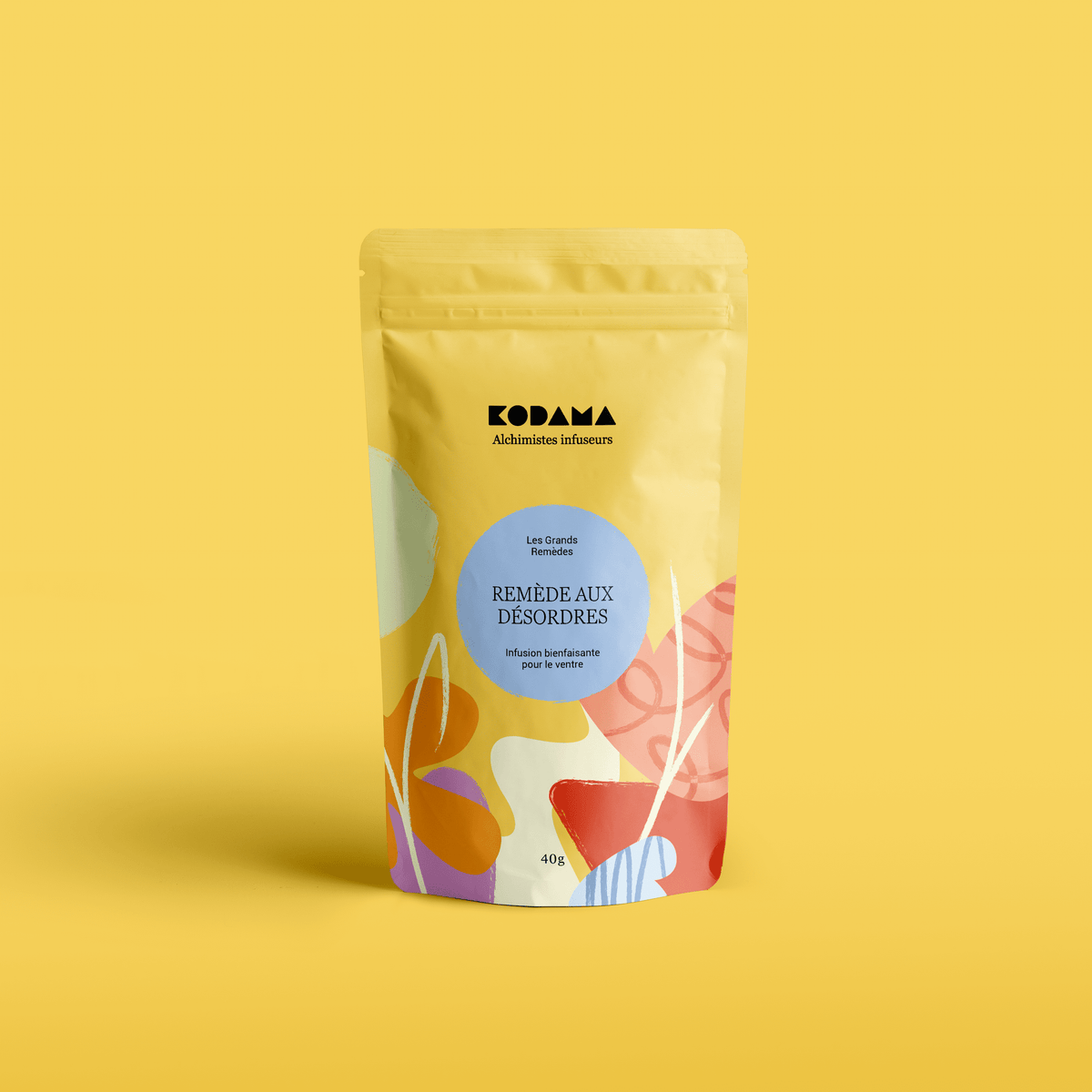 Remède aux Désordres – Infusion bienfaisante pour le ventre au chanvre – Kodama Paris - Pochette
