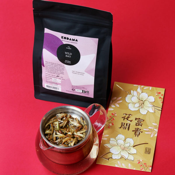Wild Bao – Thé blanc – Cueillette d'Exception – Kodama Paris - Packshot Pochette vrac