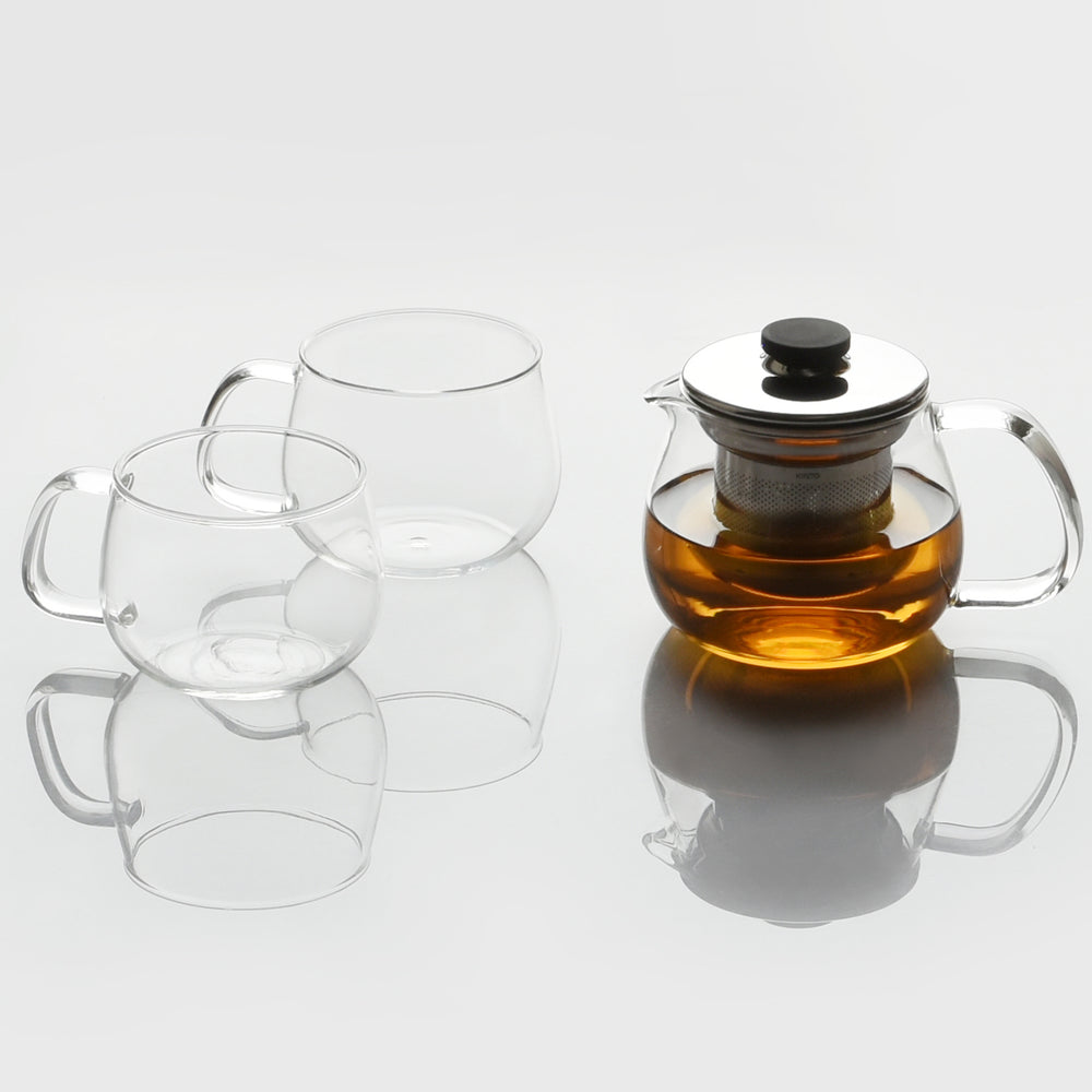 Théière M verre/inox 500ml KINTO – Accessoire à thé – Kodama Paris - theiere avec thé